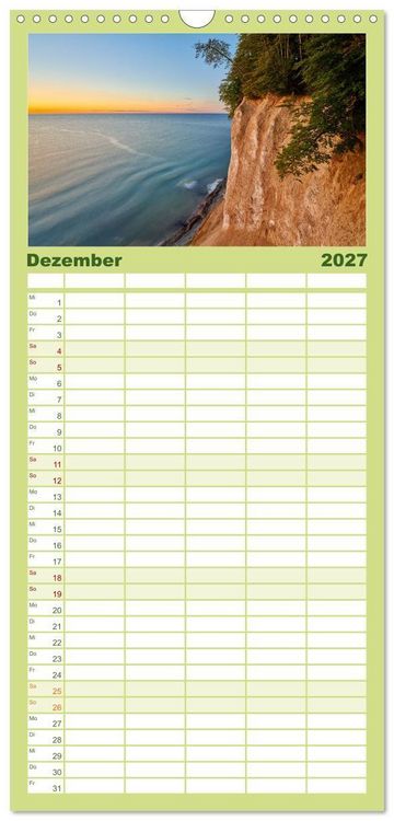 Produktbild: Familienplaner 2027 - R&uuml;gen - Jasmund Nationalpark mit 5 Spalten (Wandkalender, 21 x 45 cm) CALVENDO