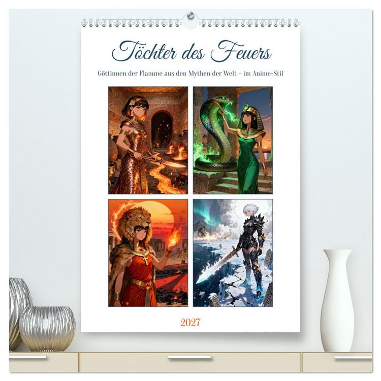 Produktbild: T&ouml;chter des Feuers (hochwertiger Premium Wandkalender 2027 DIN A2 hoch), Kunstdruck in Hochglanz