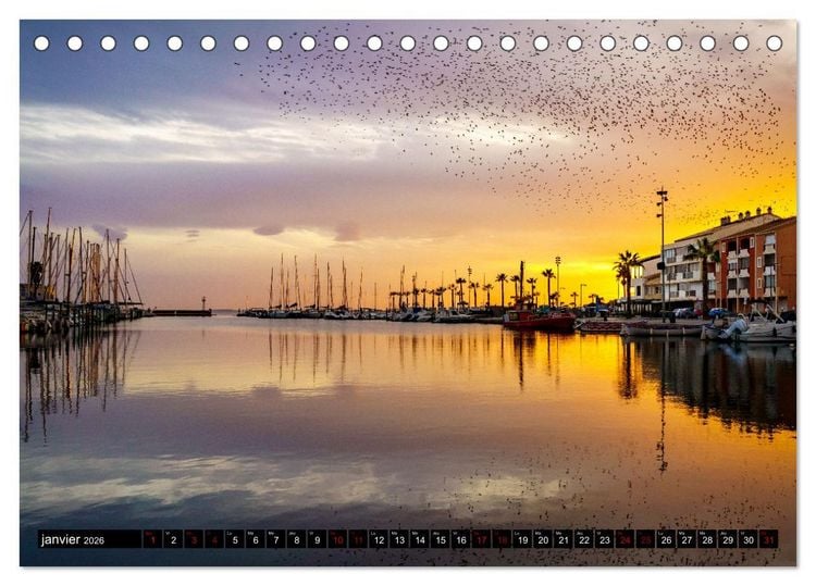 Produktbild: R&ecirc;veries en M&eacute;diterran&eacute;e (Calendrier de bureau 2026 DIN A5 vertical), CALVENDO calendrier mensuel