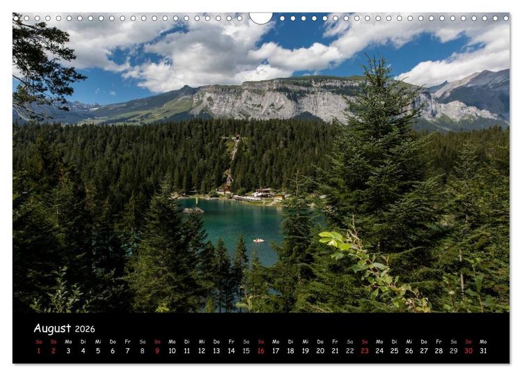 Produktbild: Die Surselva - das B&uuml;ndner Oberland (Wandkalender 2026 DIN A3 quer), CALVENDO Monatskalender