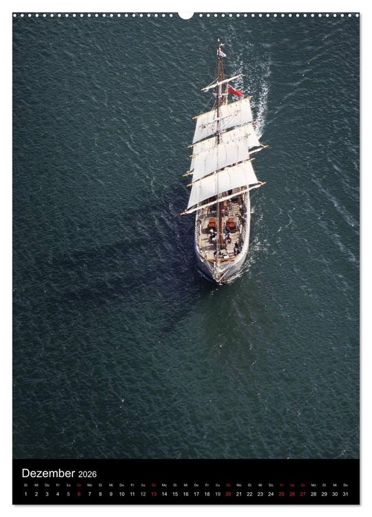 Produktbild: Segelschiffe von damals (hochwertiger Premium Wandkalender 2026 DIN A2 hoch), Kunstdruck in Hochglanz