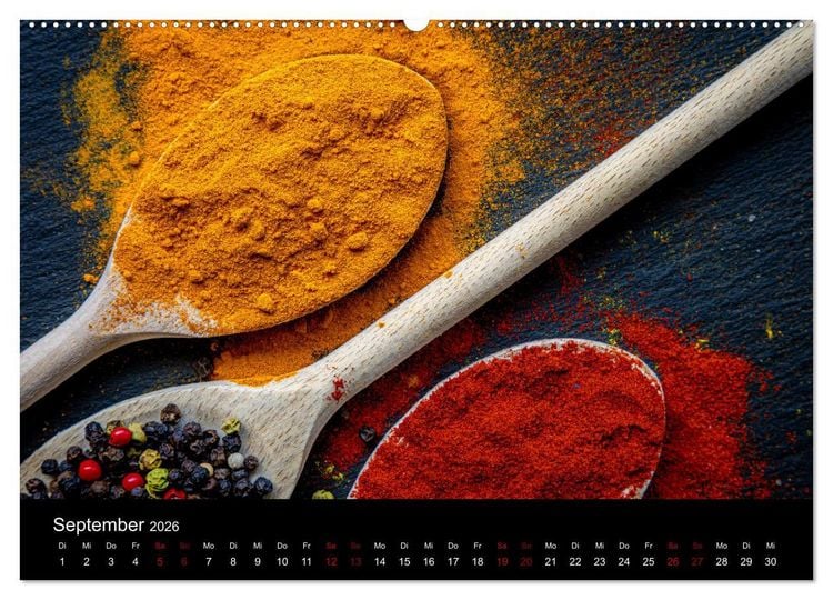 Produktbild: Spice Art - Gew&uuml;rze in Szene gesetzt (Wandkalender 2026 DIN A2 quer), CALVENDO Monatskalender