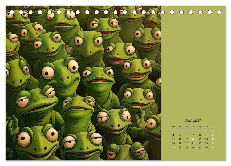 Produktbild: Tierisches Gewimmel (Tischkalender 2026 DIN A5 quer), CALVENDO Monatskalender