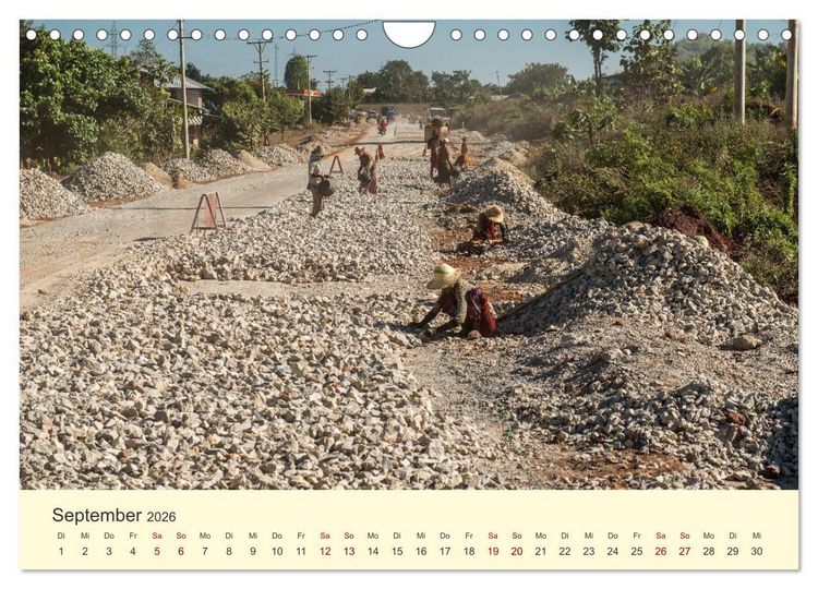 Produktbild: Leben in Myanmar (Wandkalender 2026 DIN A4 quer), CALVENDO Monatskalender