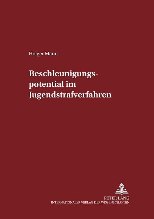 Produktbild: Beschleunigungspotential im Jugendstrafverfahren