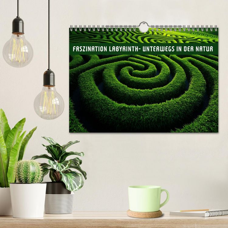 Produktbild: Faszination LABYRINTH - unterwegs in der Natur (Wandkalender 2026 DIN A4 quer), CALVENDO Monatskalender