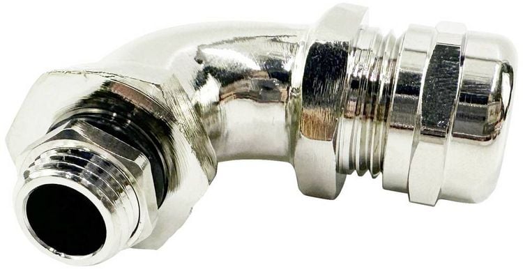 Produktbild: TRU COMPONENTS TC-11447380 Kabelverschraubung M12 x 1.5 Messing (vernickelt) Metall 1St.