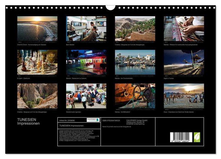 Produktbild: TUNESIEN Impressionen (Wandkalender 2027 DIN A3 quer), CALVENDO Monatskalender