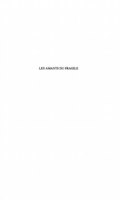 Produktbild: Amants du fragile les