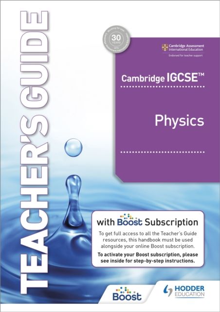 Produktbild: Cambridge IGCSE&trade; Physics Teacher's Guide with Boost Subscription Booklet