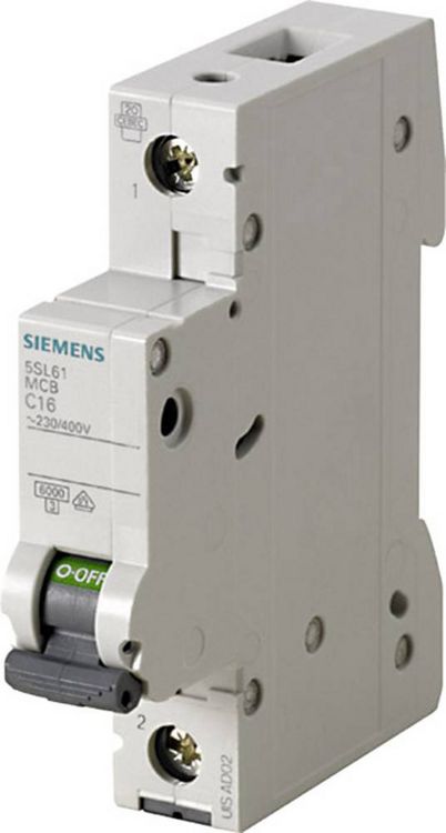 Produktbild: Siemens 5SL61067 5SL6106-7 Leitungsschutzschalter 1polig 6A 230 V, 400V