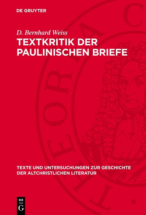 Produktbild: Textkritik der Paulinischen Briefe