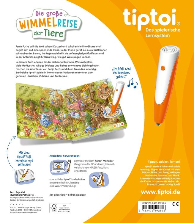 Tiptoi® - Die große Wimmelreise der Tiere