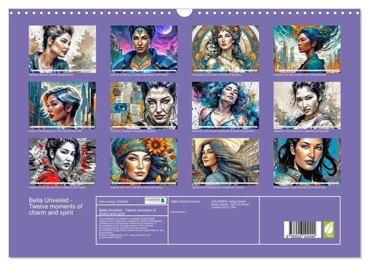 Produktbild: Bella Unveiled - Twelve moments of charm and spirit (Wall Calendar 2026 DIN A3 landscape), CALVENDO 12 Month Wall Calendar