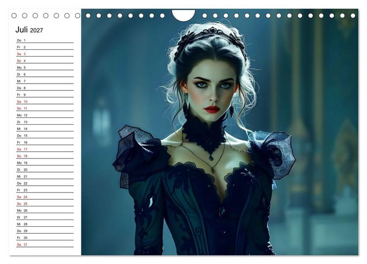 Produktbild: Geheimnisvolle Frauenportr&auml;ts (Wandkalender 2027 DIN A4 quer), CALVENDO Monatskalender