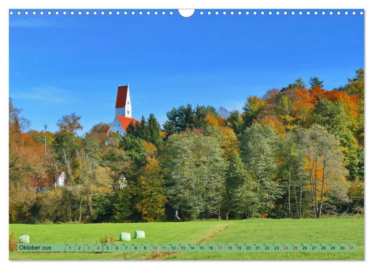Produktbild: Die Stauden - Malerische Landschaft zwischen Wertach und Mindel (Wandkalender 2026 DIN A3 quer), CALVENDO Monatskalender