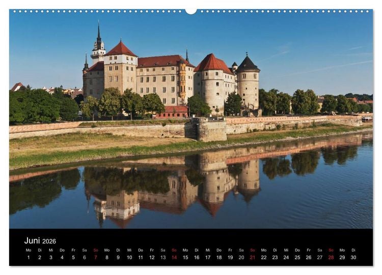 Produktbild: S&auml;chsische Burgen und Schl&ouml;sser (hochwertiger Premium Wandkalender 2026 DIN A2 quer), Kunstdruck in Hochglanz