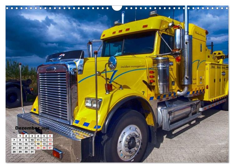 Produktbild: US-Trucks. Faszination Langhauber (Wandkalender 2026 DIN A3 quer), CALVENDO Monatskalender
