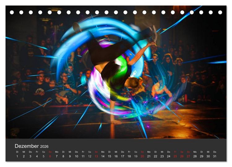Produktbild: Break Dance B-boys & B-girls (Tischkalender 2026 DIN A5 quer), CALVENDO Monatskalender