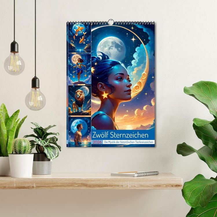 Produktbild: Zw&ouml;lf Sternzeichen (Wandkalender 2026 DIN A3 hoch), CALVENDO Monatskalender