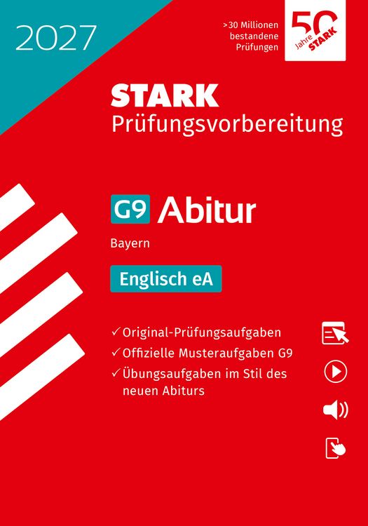 Produktbild: STARK Englisch eA - Abitur 2027 Bayern - Pr&uuml;fungsvorbereitung