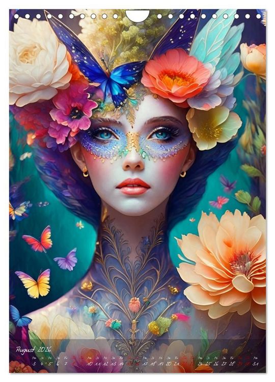 Produktbild: Mystische Frauen - G&ouml;ttinnen der Metamorphose (Wandkalender 2026 DIN A4 hoch), CALVENDO Monatskalender