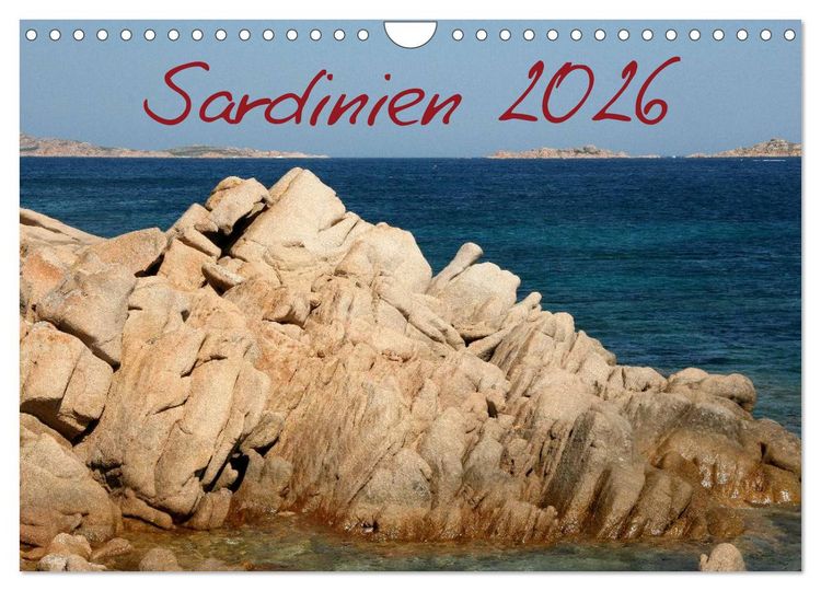 Produktbild: Sardinien 2026 (Wandkalender 2026 DIN A4 quer), CALVENDO Monatskalender