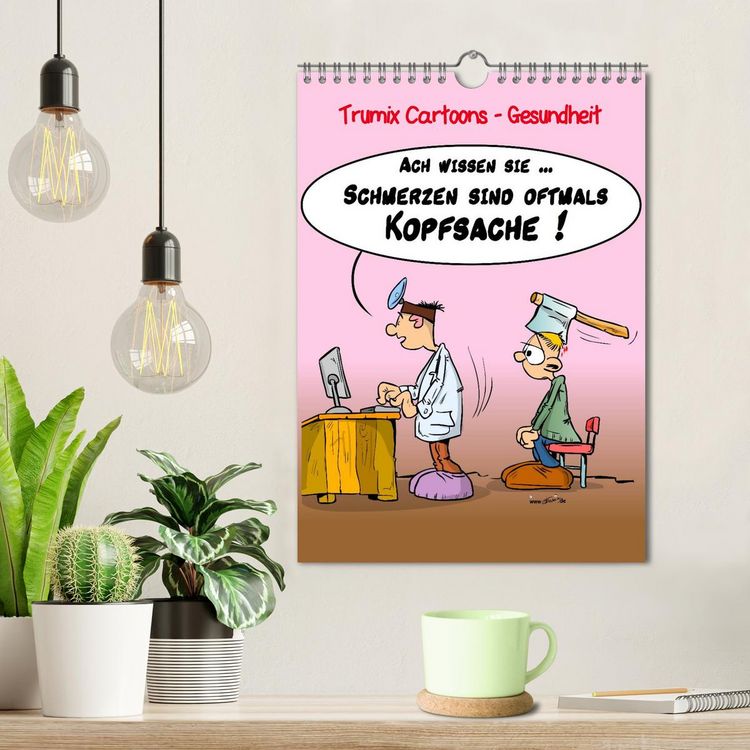 Produktbild: Trumix Cartoons - Gesundheit (Wandkalender 2026 DIN A4 hoch), CALVENDO Monatskalender