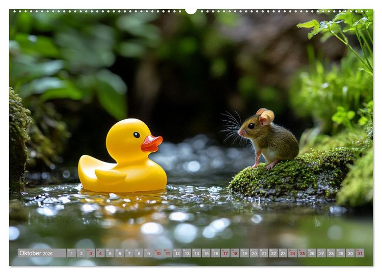 Produktbild: Gummienten auf Weltreise (Wandkalender 2026 DIN A2 quer), CALVENDO Monatskalender
