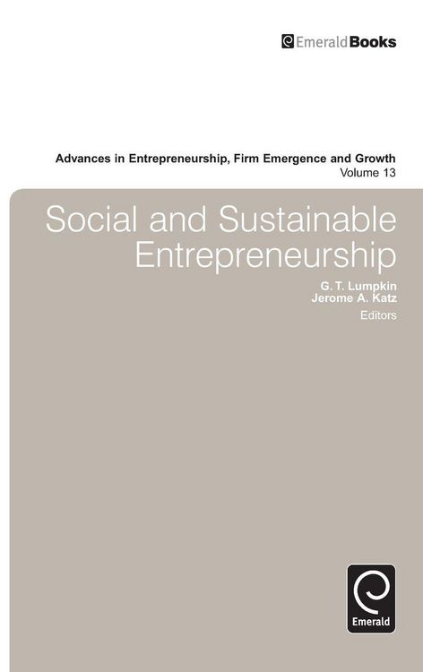 Produktbild: Social and Sustainable Entrepreneurship