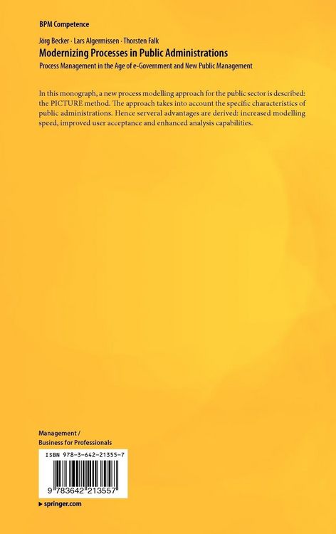 Produktbild: Modernizing Processes in Public Administrations
