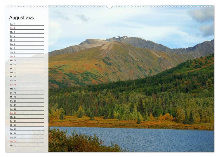 Produktbild: Alaska - Weites Land (Wandkalender 2026 DIN A2 quer), CALVENDO Monatskalender