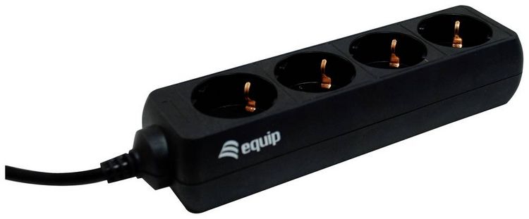 Produktbild: Equip 333281 Steckdosenleiste Schwarz 1St.