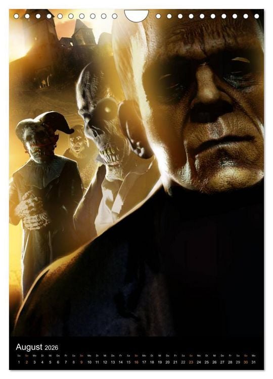Produktbild: Halloween Optische Illusionen - Kalender 2026 (Wandkalender 2026 DIN A4 hoch), CALVENDO Monatskalender