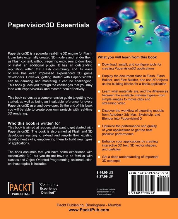 Produktbild: Papervision3d Essentials