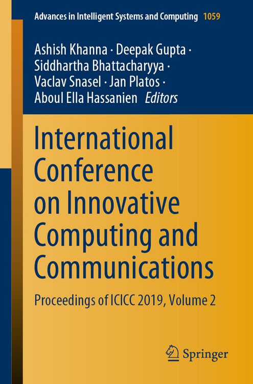 Produktbild: International Conference on Innovative Computing and Communications