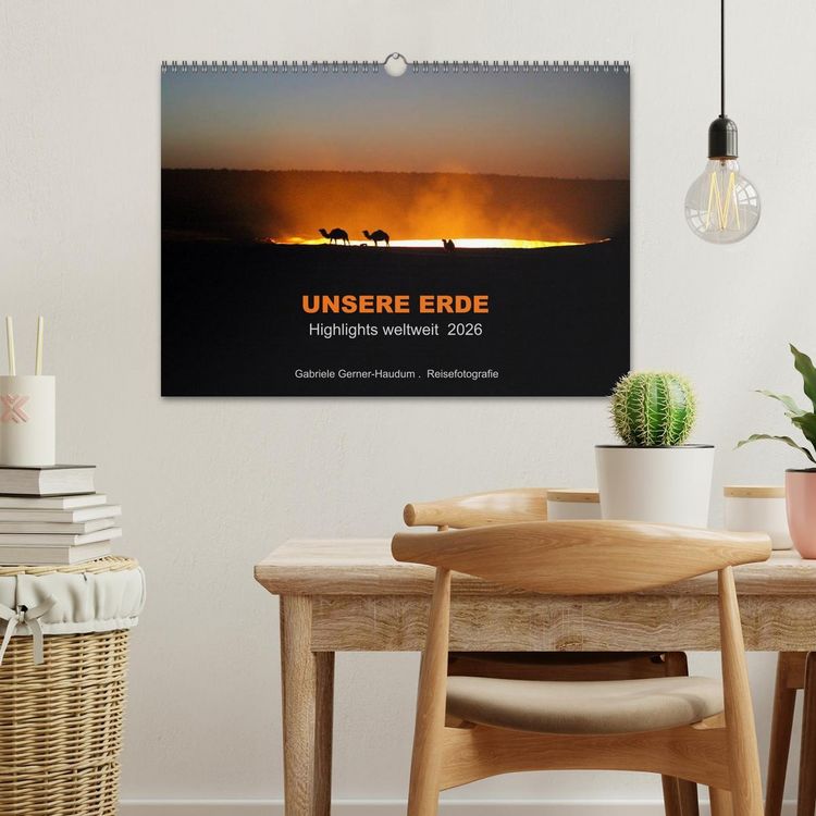 Produktbild: Unsere Erde Highlights weltweit 2026 (Wandkalender 2026 DIN A3 quer), CALVENDO Monatskalender