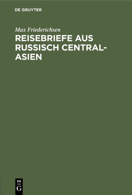 Produktbild: Reisebriefe aus Russisch Central-Asien