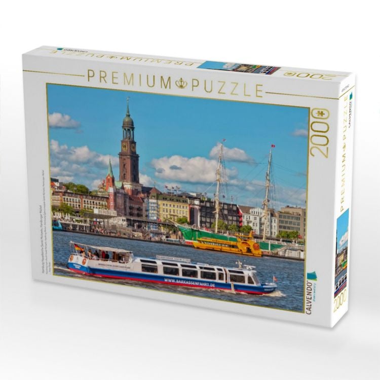 Produktbild: CALVENDO Puzzle Hamburg Hauptkirche Sankt Michaelis, Hamburger Michel | 2000 Teile Lege-Gr&ouml;&szlig;e 90x67cm Foto-Puzzle f&uuml;r gl&uuml;ckliche Stunden