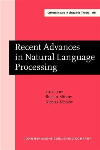 Produktbild: Recent Advances in Natural Language Processing