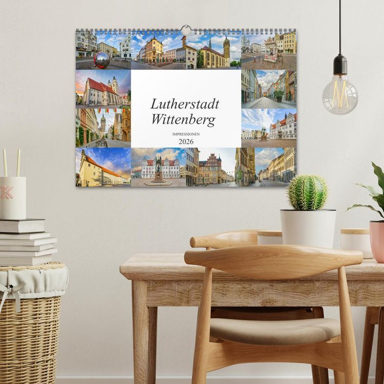 Produktbild: Lutherstadt Wittenberg Impressionen (Wandkalender 2026 DIN A3 quer), CALVENDO Monatskalender