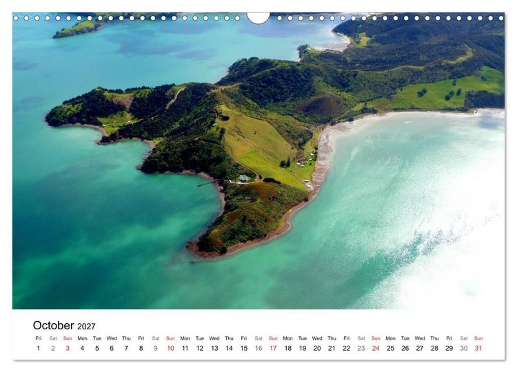 Produktbild: New Zealand's Stunning Coastline (Wall Calendar 2027 DIN A3 landscape), CALVENDO 12 Month Wall Calendar