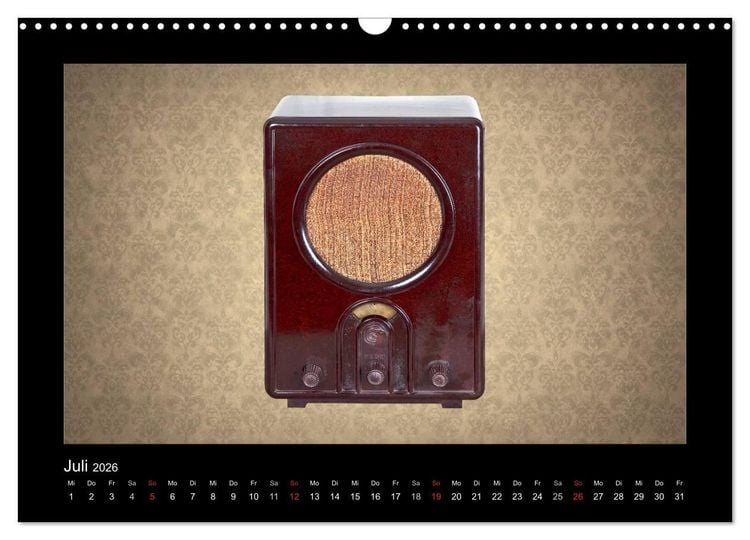 Produktbild: Dampfradios - Antike Radios mit Charme und Patina (Wandkalender 2026 DIN A3 quer), CALVENDO Monatskalender