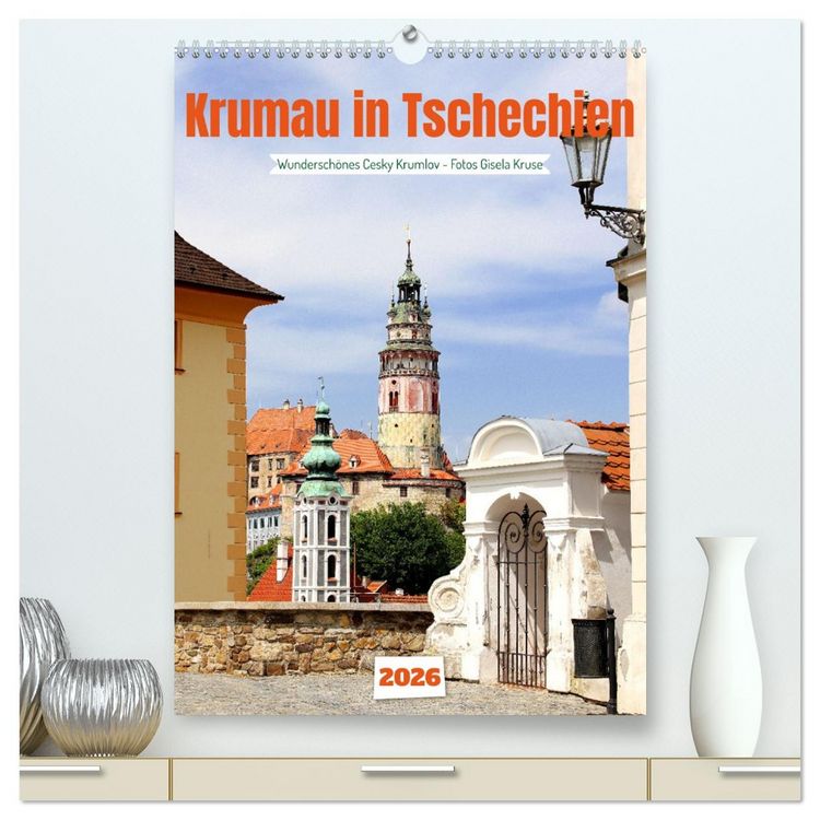Produktbild: Krumau in Tschechien - Wundersch&ouml;nes Cesky Krumlov (hochwertiger Premium Wandkalender 2026 DIN A2 hoch), Kunstdruck in Hochglanz