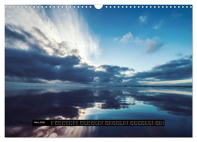 Produktbild: Abendlicht &uuml;ber der Nordsee (Wandkalender 2026 DIN A3 quer), CALVENDO Monatskalender