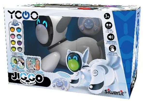 Produktbild: Silverlit YCOO 88497 Jiggo interaktiver RC Robot-Hund, mit Touch-Sensor