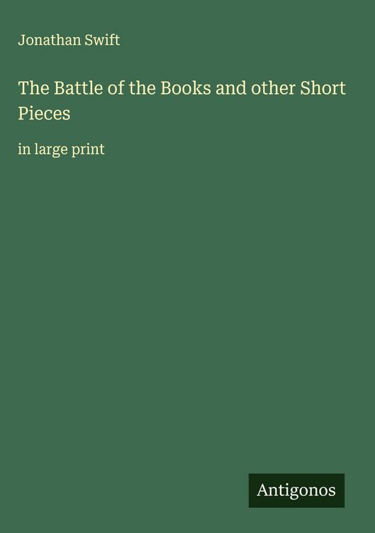Produktbild: The Battle of the Books and other Short Pieces
