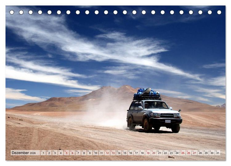 Produktbild: Abenteuer Anden - Peru und Bolivien (Tischkalender 2026 DIN A5 quer), CALVENDO Monatskalender