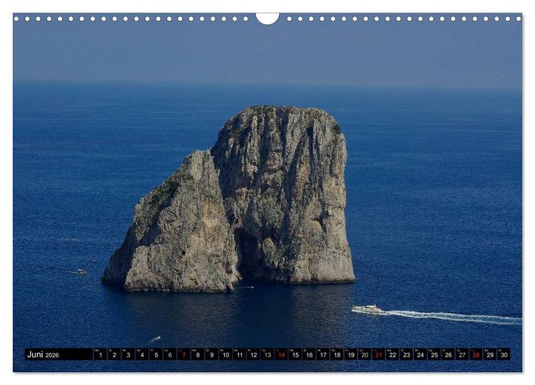 Produktbild: Kampanien &ndash; Capri und der Cilento (Wandkalender 2026 DIN A3 quer), CALVENDO Monatskalender