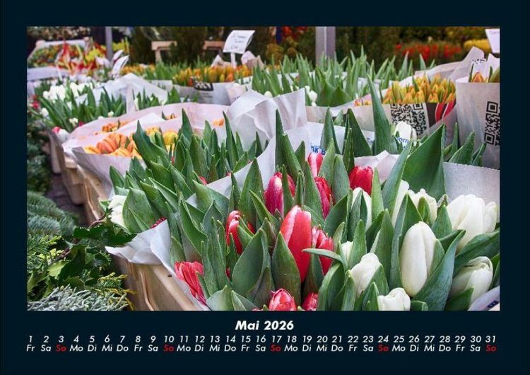 Produktbild: Blumenkalender 2026 Fotokalender DIN A4